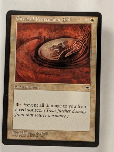 Circle protection red - of,