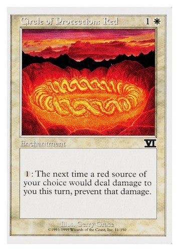 Circle protection red - protection:,