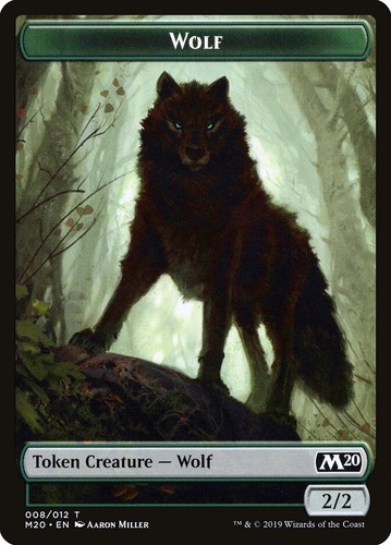 Wolf token core set - wolf, 2020